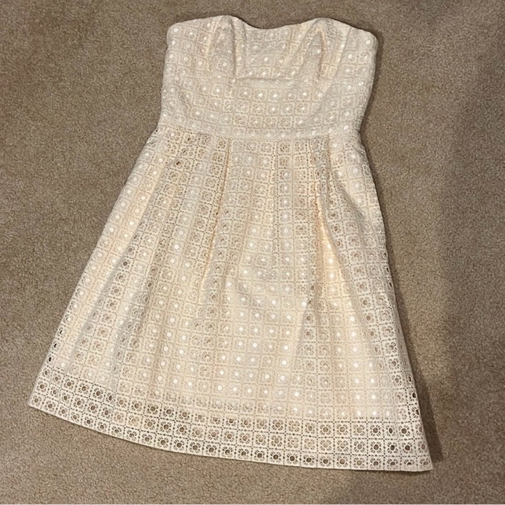 Beautiful Easter Spring J.Crew Strapless Dress Si… - image 1